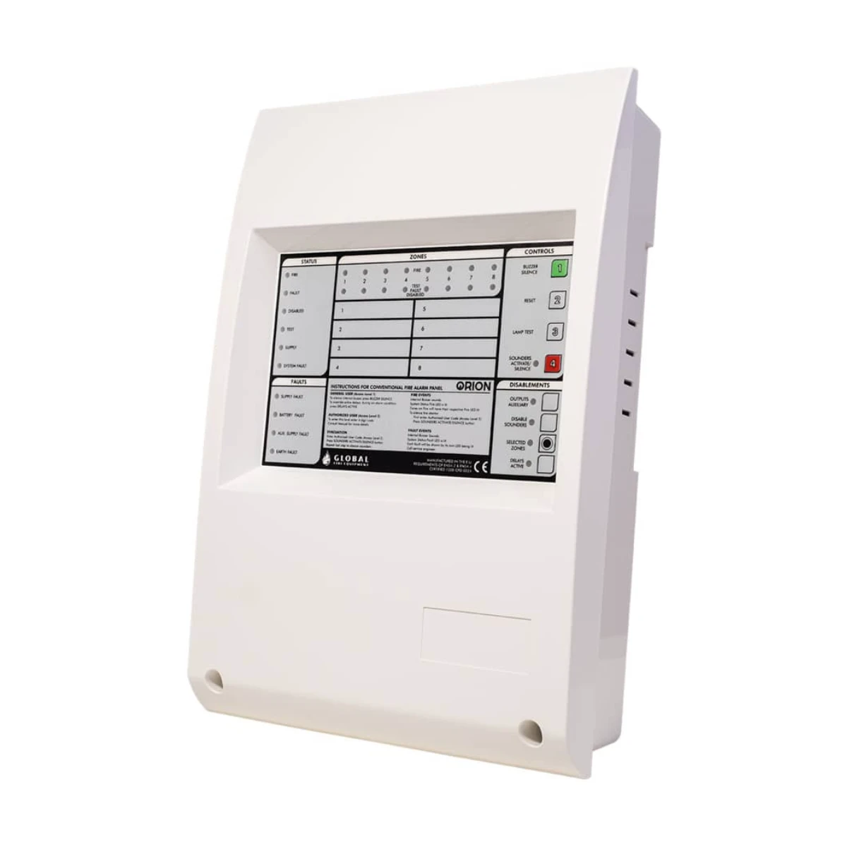 related product global-fire-orion-2-orion-conventional-fire-alarm-panel