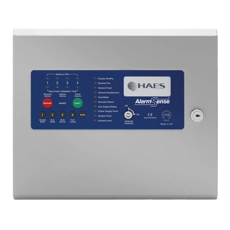 related product haes-alarmsense-fire-alarm-panel-front-view