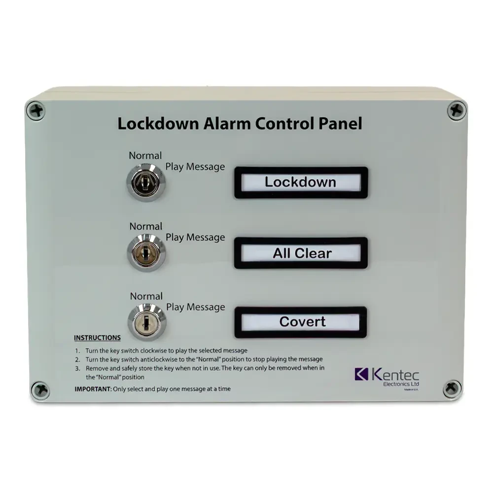 related product kentec-ld-wl8-lacp-wireless-lockdown-alarm-control-panel