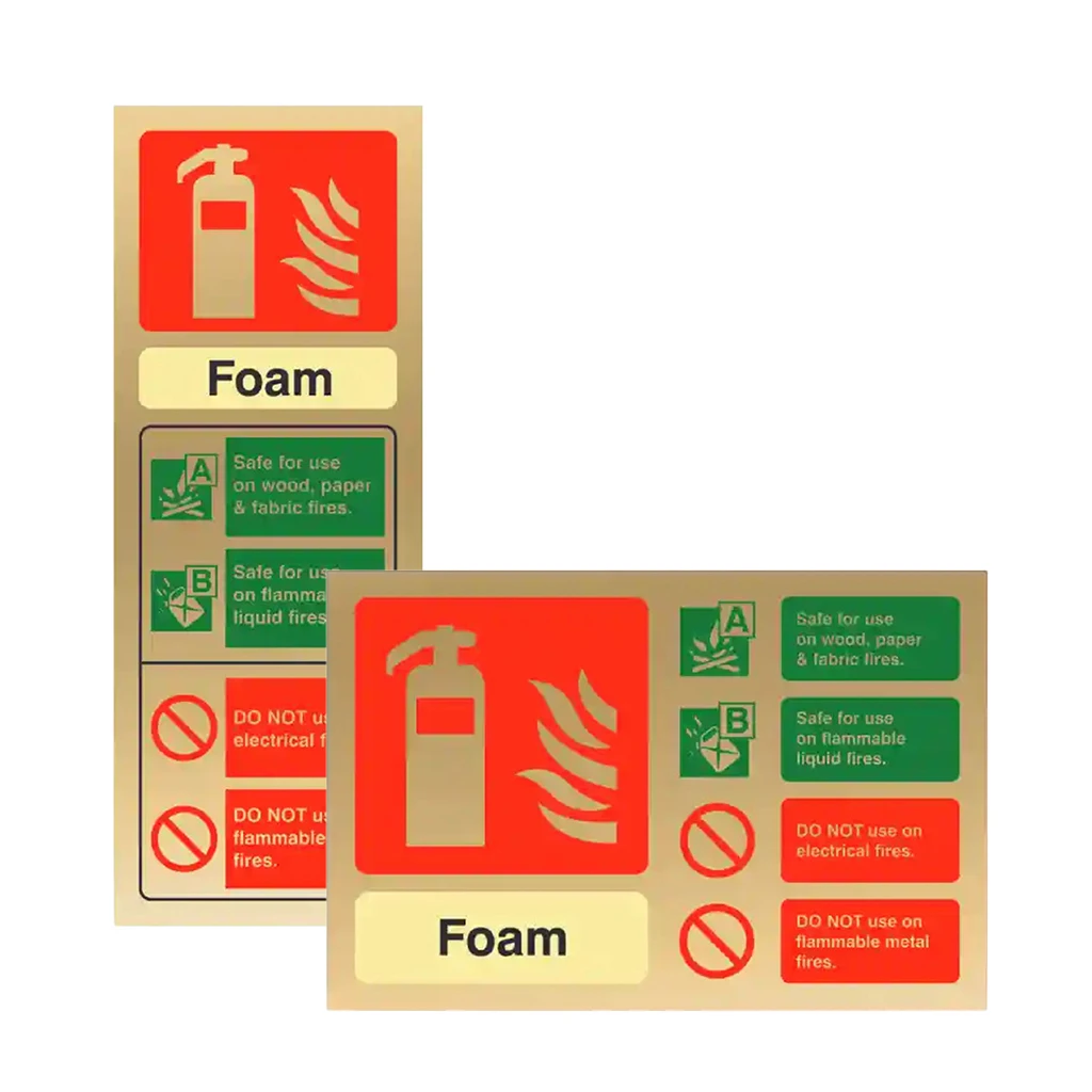 related product landscape-and-portrait-gold-foam-sign