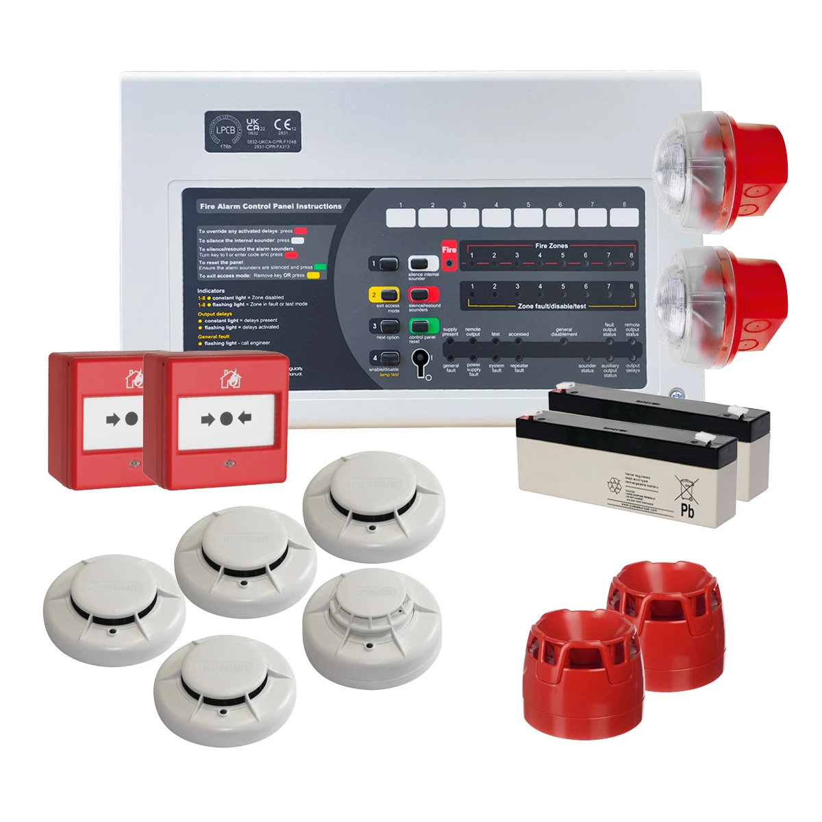 related product firesmart-conventional-fire-alarm-kit-with-sounder-beacons-1760351161