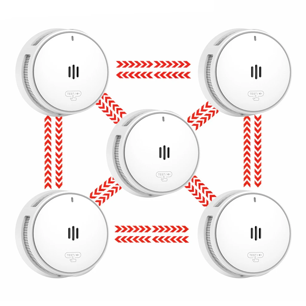 related product wisualarm-battery-wireless-link-smoke-alarm-5-pack-10-year-lithium-battery