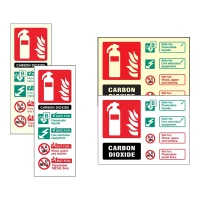 Fire Extinguisher ID Signs-cards