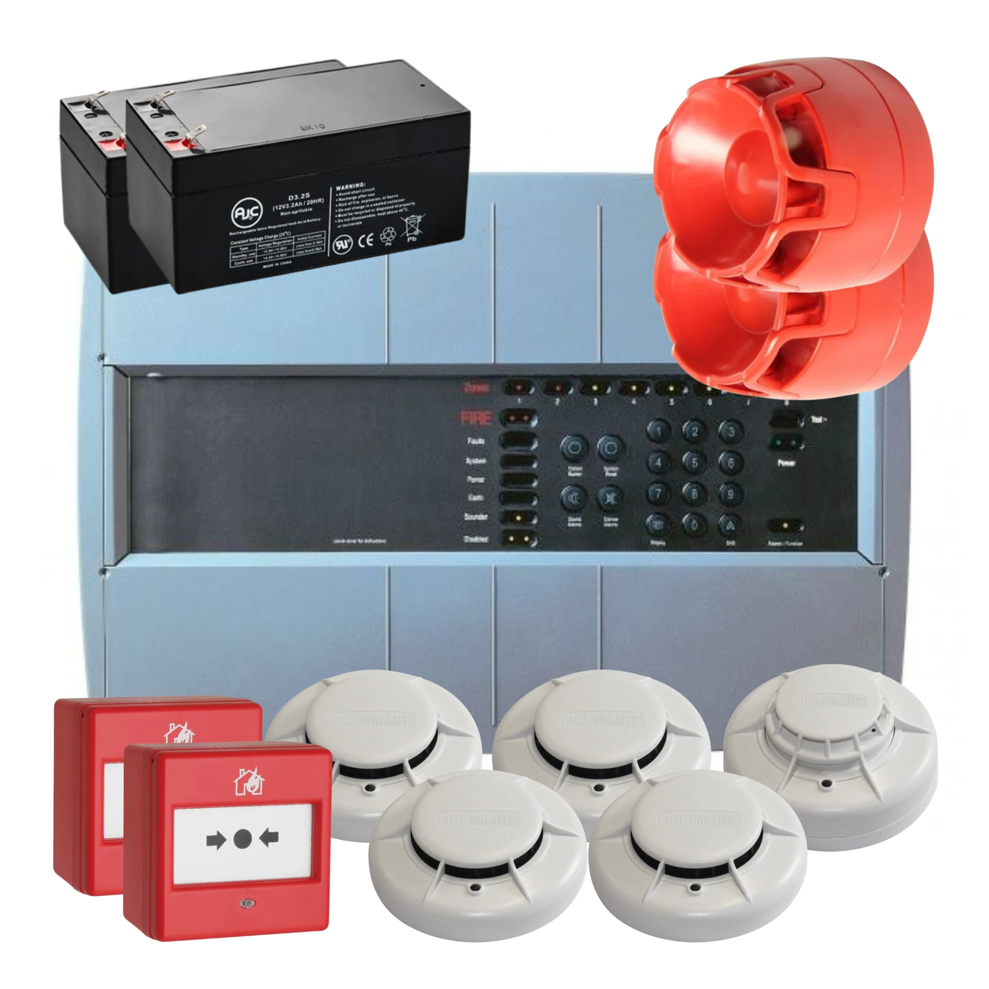 Complete Fire Alarm Kits-cards