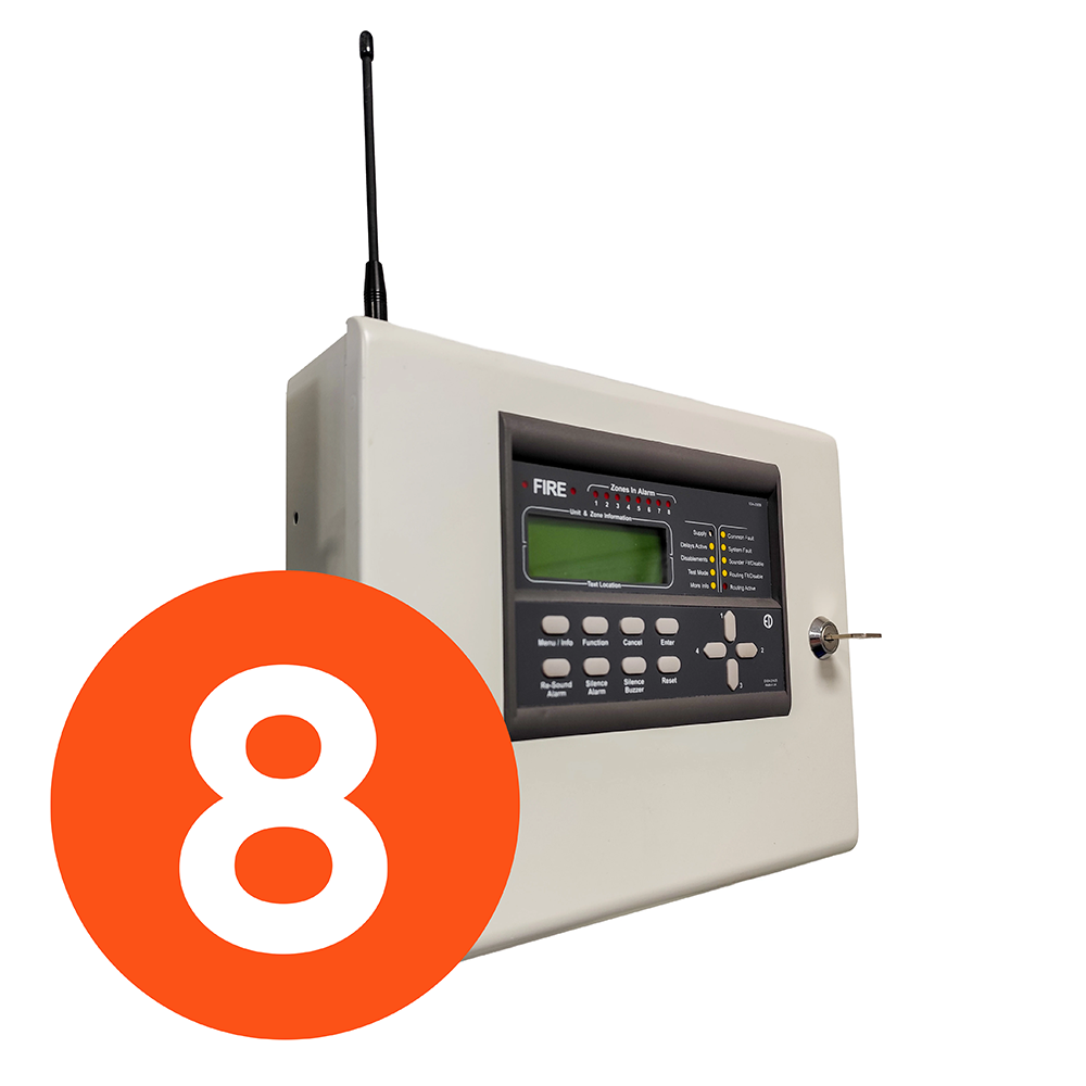 8 Zone Zerio Plus Control Panel